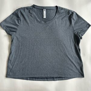 Women’s Adidas Perforated Logo Dri-Fit Workout Athletic Crop Top